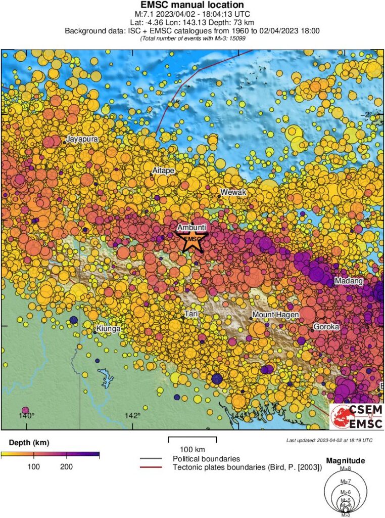 m7.0 earthquake papua new guinea april 2 2023 emsc rs