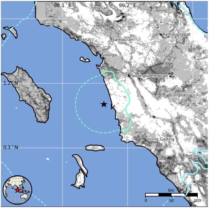 sumatra indonesia earthquake m6.4 april 3 2023 usgs epe