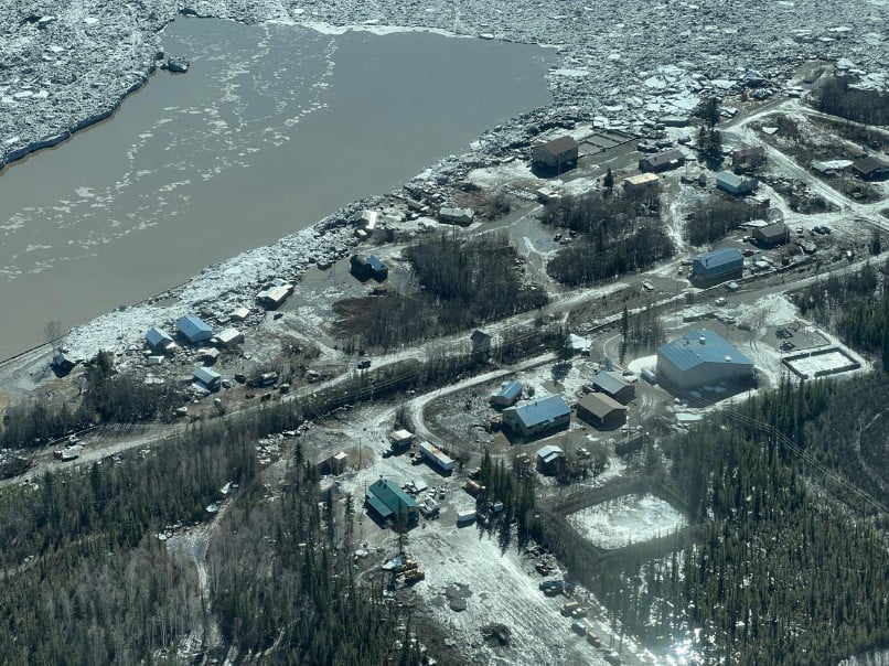Ice jams cause catastrophic flooding in Alaskan riverfront towns