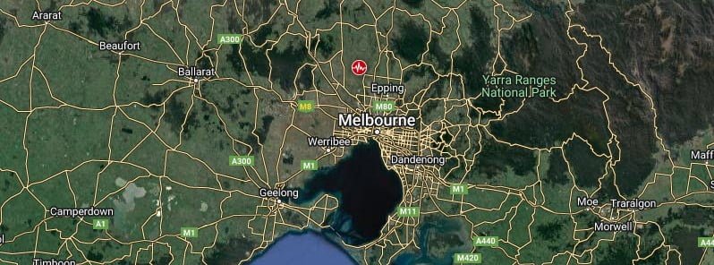 m3.8 earthquake melbourne australia may 28 2023 location map f
