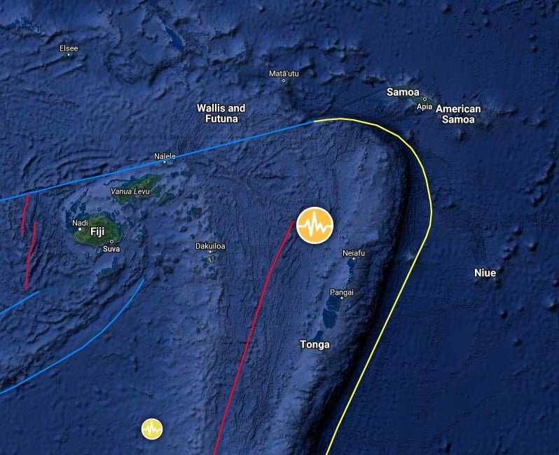 m6.0 earthquake tonga may 27 2023 location map bg