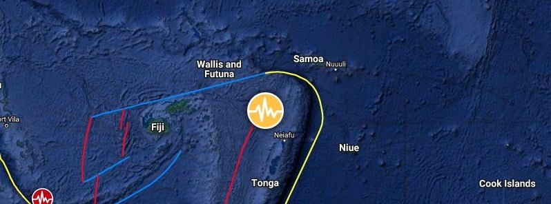 m6.0 earthquake tonga may 27 2023 location map f