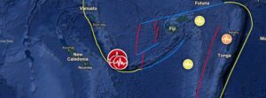 Very strong and shallow M7.7 earthquake hits southeast of Loyalty Islands, small tsunami produced
