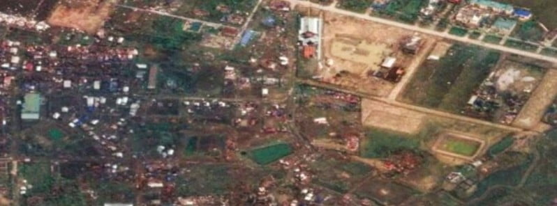 satellite footage of tc mocha impact in sittwe rakhine state myanmar may 2023