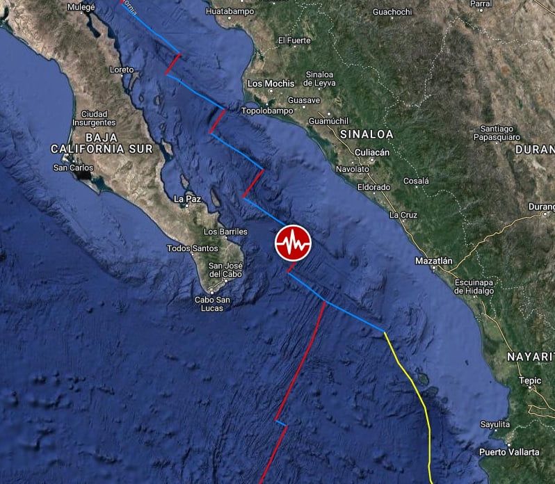 M6.4 earthquake Gulf of California june 18 2023 bg