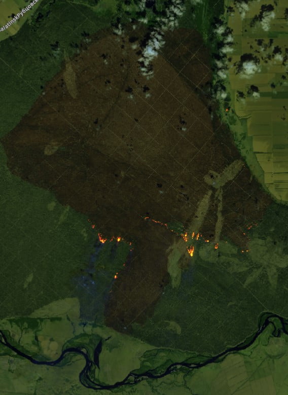 abai kazakhstan forest fire june 11 2023 sentinel-2 zoom