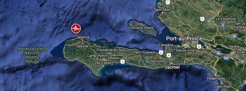 haiti m4.9 earthquake june 6 2023 location map