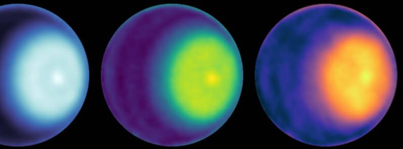 microwave observations of first polar cyclone on uranus f
