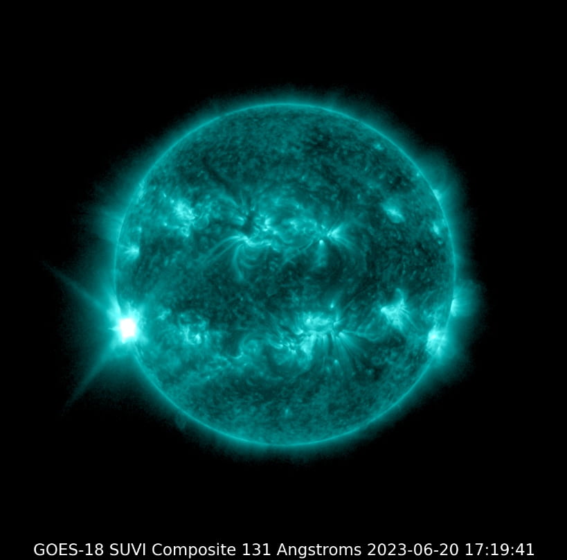 x1.1 solar flare june 20 2023 bg