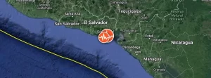 Strong M6.5 earthquake hits near the coast of El Salvador