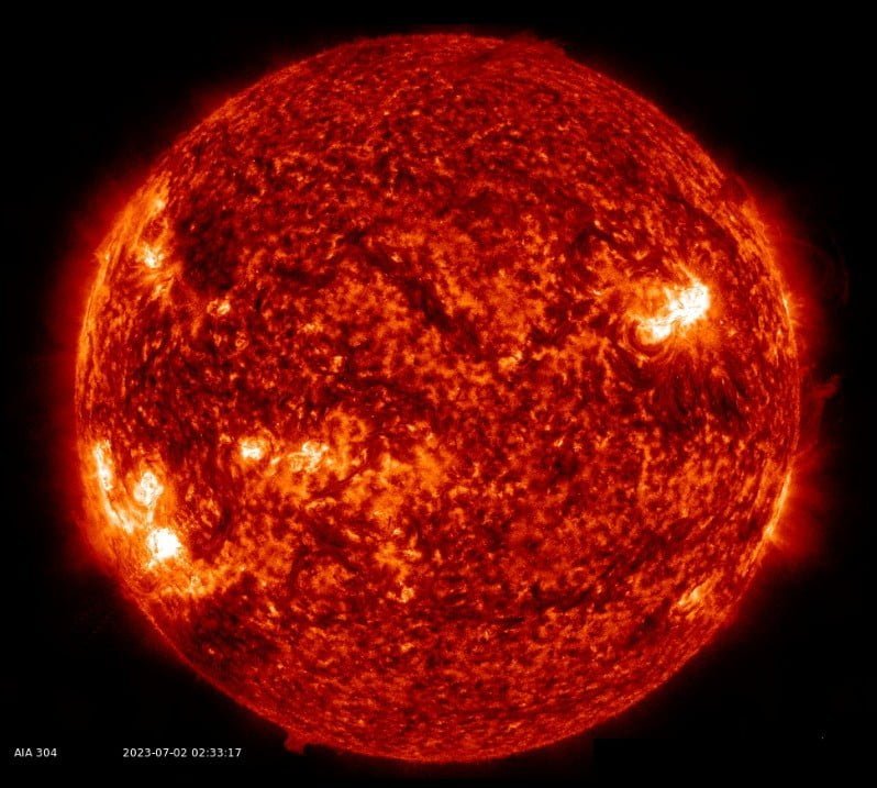 m2.0 solar flare july 2 2023 bg