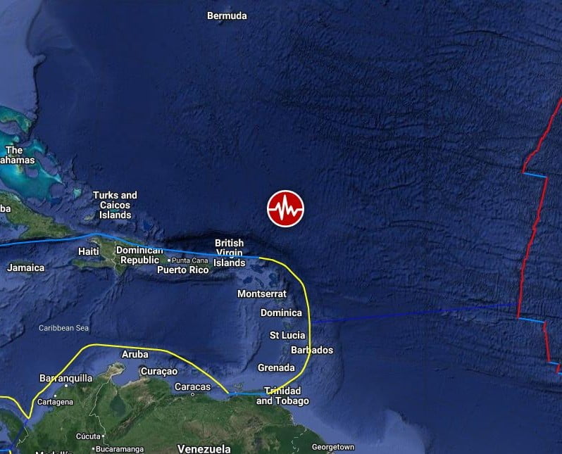 m6.6 earthquake north of Antigua and Barbuda July 10 2023 bg