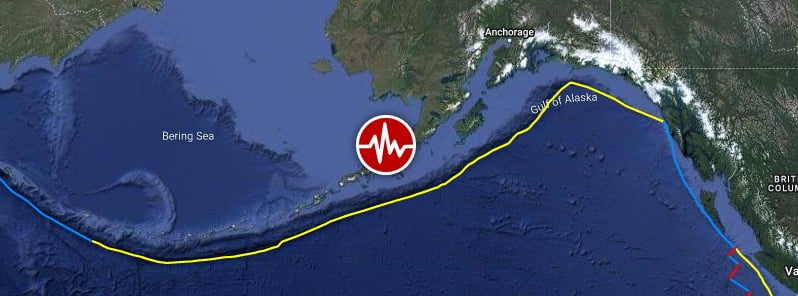 m7.2 earthquake alaska july 16 2023 location map