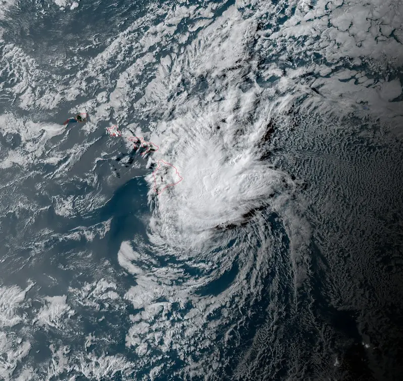 Tropical Storm "Calvin" at 03:40 UTC on July 19, 2023