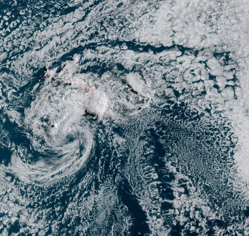 Tropical Storm "Calvin" at 17:40 UTC on July 19, 2023