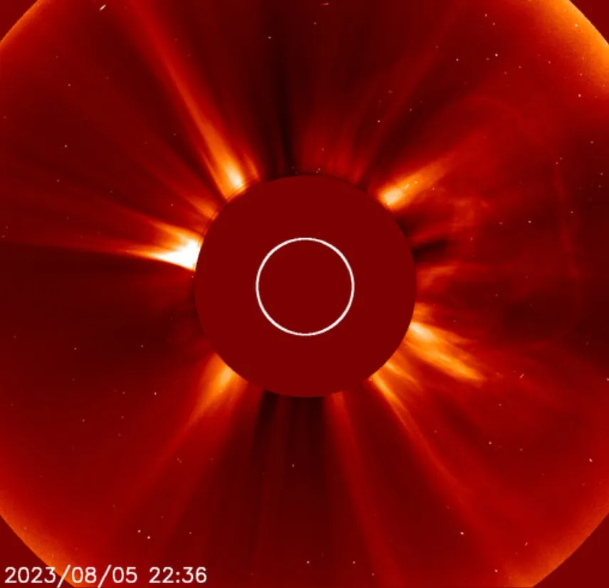 cme produced by x1.6 solar flare on august 5 2023
