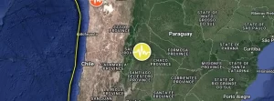 Deep M6.2 earthquake hits Santiago del Estero, Argentina