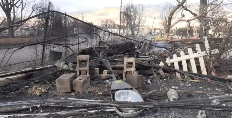 wildfire in lahaina hawaii damage - august 8 and 9 2023