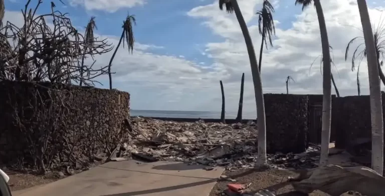 wildfire in lahaina hawaii damage - august 8 and 9 2023
