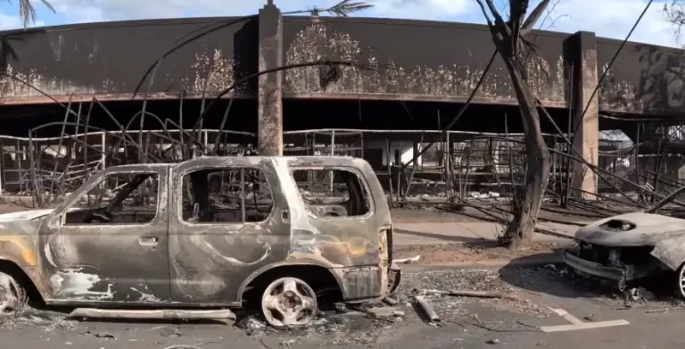 wildfire in lahaina hawaii damage - august 8 and 9 2023