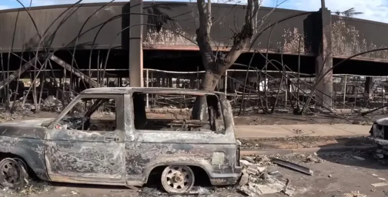wildfire in lahaina hawaii damage - august 8 and 9 2023