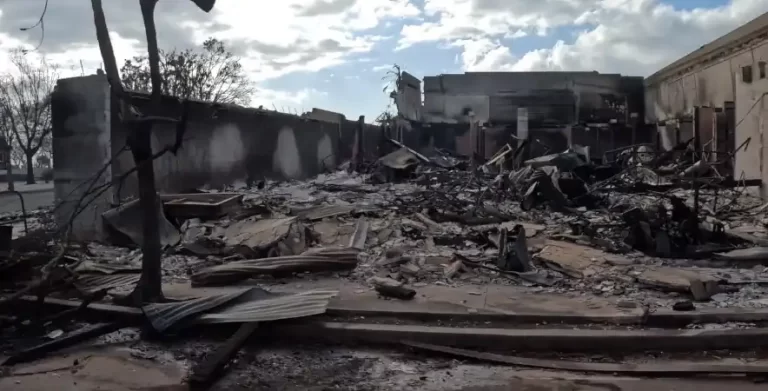 wildfire in lahaina hawaii damage - august 8 and 9 2023