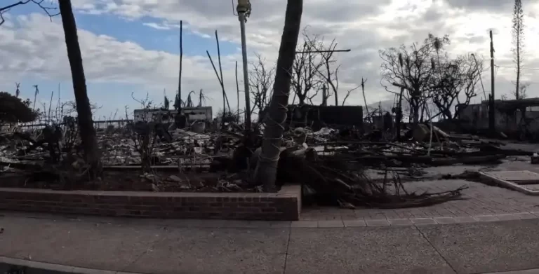 wildfire in lahaina hawaii damage - august 8 and 9 2023