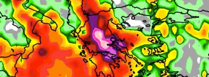 Central Greece looks to be in for another heavy rainfall event