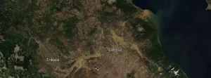 Satellite views of massive floods in Greece – September 2023