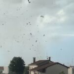 Weak tornado sweeps through Borgoricco, Italy on September 23, 2023