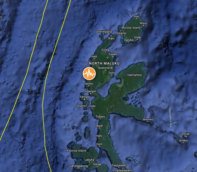 halmahera indonesia m6.0 earthquake september 11 2023 location map