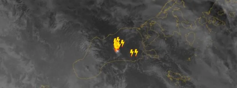 lightning detections at shishaldin volcano at 1307z september 25 2023