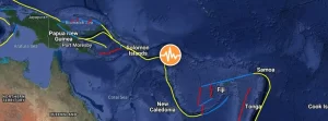 M6.1 earthquake hits Vanuatu at intermediate depth