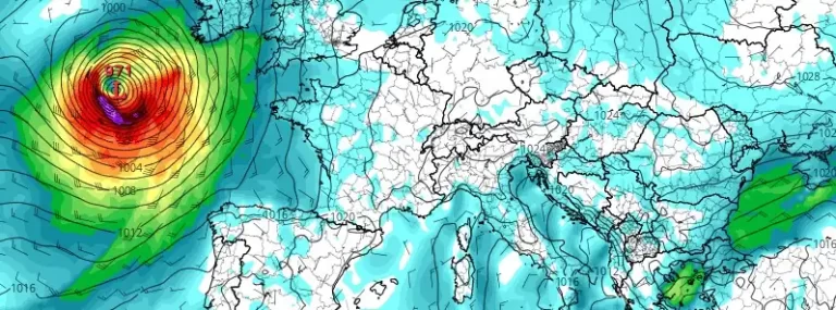 storm agnes ecmwf mslp and 10m wind speed 06z september 27 2023