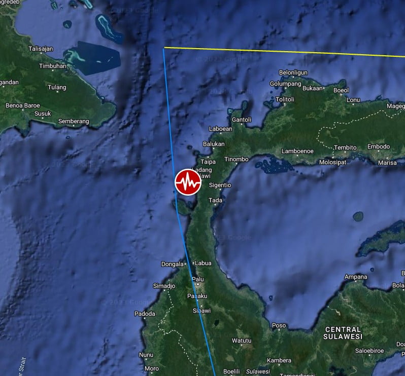 sulawesi indonesia m6.0 earthquake location september 9 2023 location map bg
