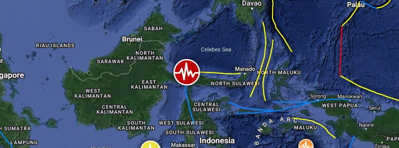 sulawesi indonesia m6.0 earthquake location september 9 2023 location map
