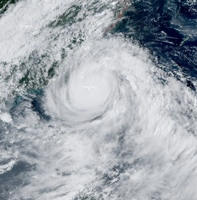 typhoon haikui 0740z september 3 2023 himawari-9