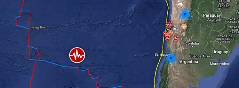 west chile rise m6.1 earthquake september 13 2023 location map