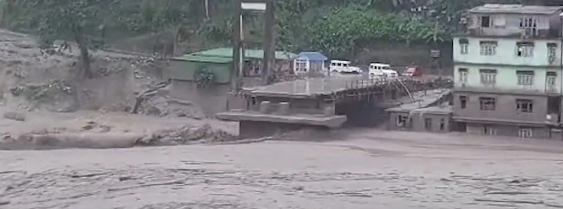 Devastating flash flood in Sikkim's Lachen Valley leads to deaths and widespread damage, India october 4 2023