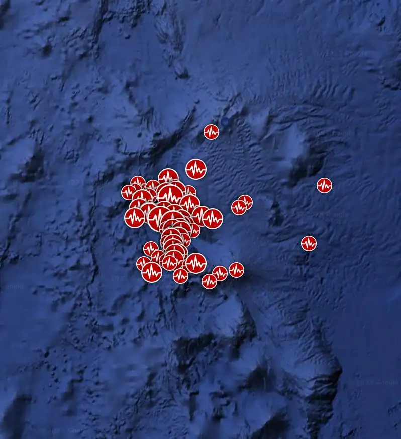 earthquake swarm izu islands october 1 - 9 2023 zoom