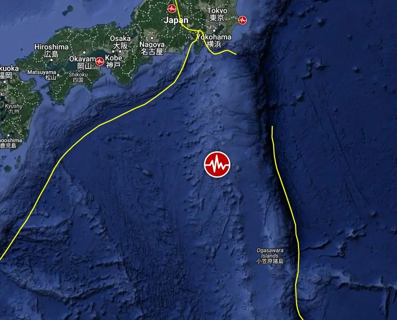 izu islands japan m6.6 earthquake october 5 2023 location map