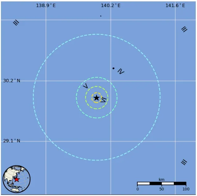 izu islands japan m6.6 earthquake october 5 2023 usgs epe