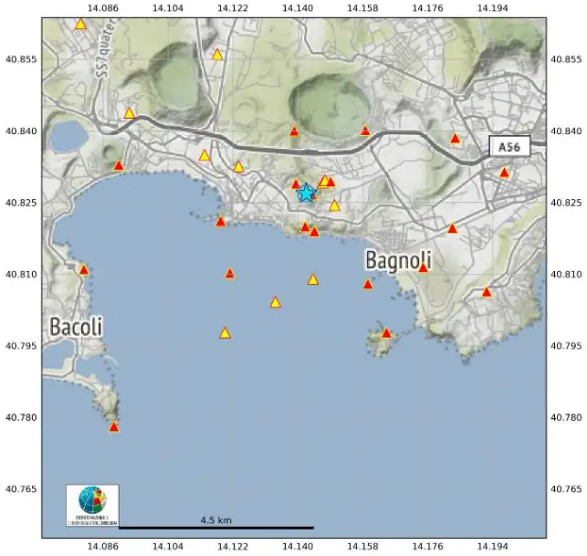 m3.6 earthquake campi flegrei october 16 2023