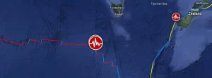 Shallow M6.0 earthquake hits west of Macquarie Island