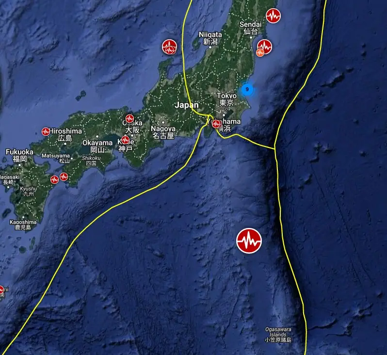 m6.3 earthquake japan october 3 2023 location map bg