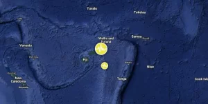 Deep M6.5 earthquake hits Fiji region