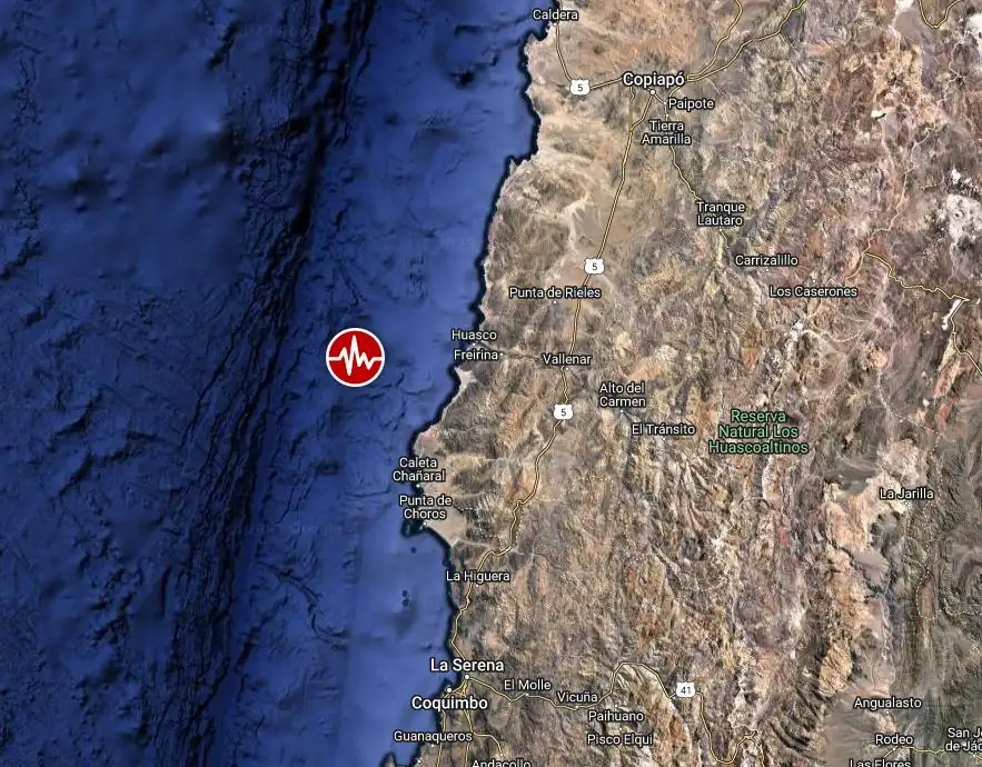 m6.7 earthquake central chile october 31 2023 location map close