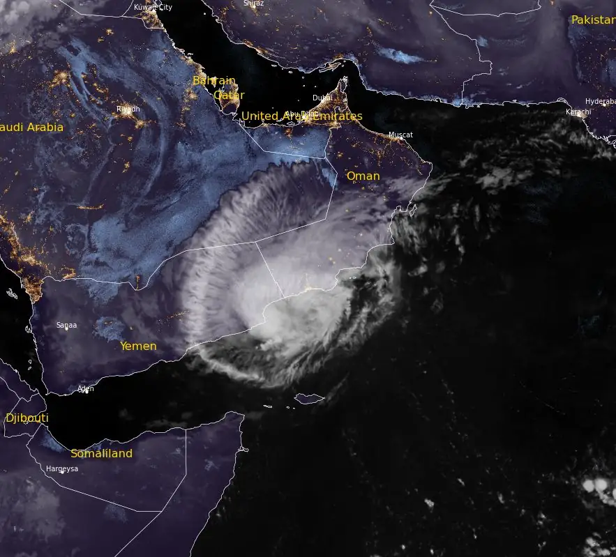 satellite image of tropical cyclone tej at 2315 utc on october 23 2023