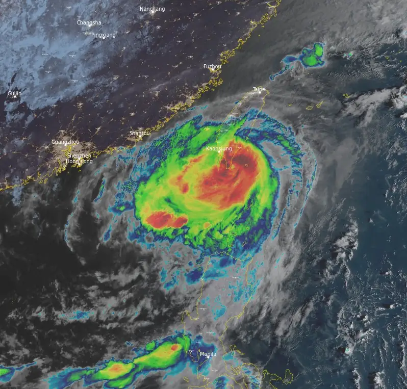 typhoon koinu 2230z october 4 2023 himawari-9