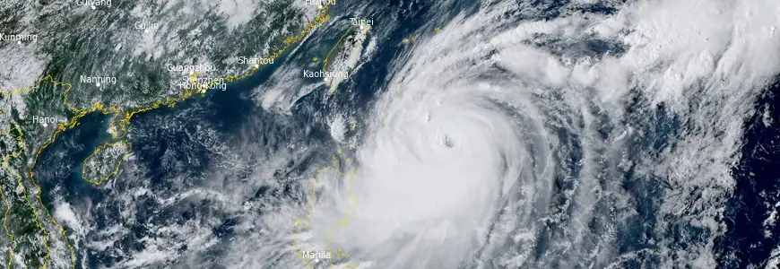 typhoon koinu at 0650z on october 2 2023 himawari-9
